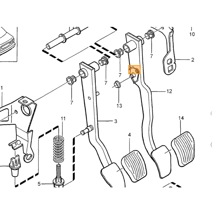 Volvo Trykføler ABS Hovedcylinder Volvo V70 S70 850 C70 OEM ref. 9173210 9173212 9173312 Volvo varenummer 9173210