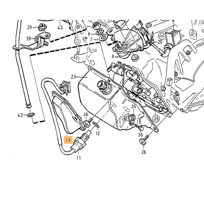 Volvo oliepind Volvo varenummer 9181447