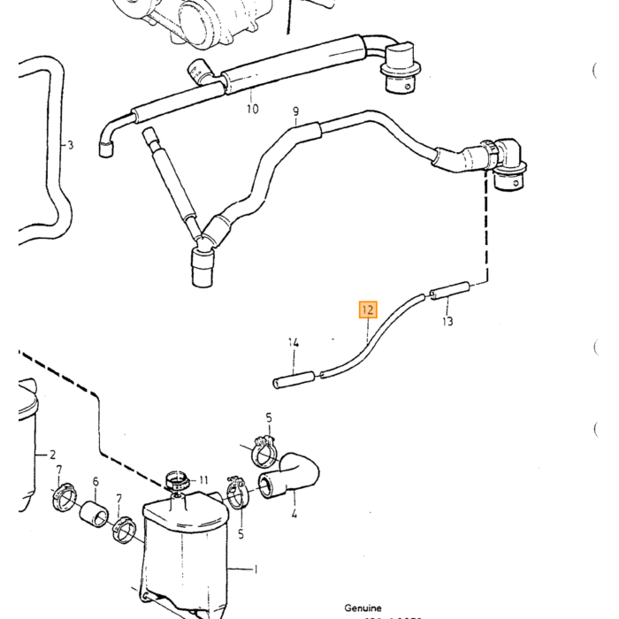 Volvo Friskluftslange Volvo varenummer 9183897