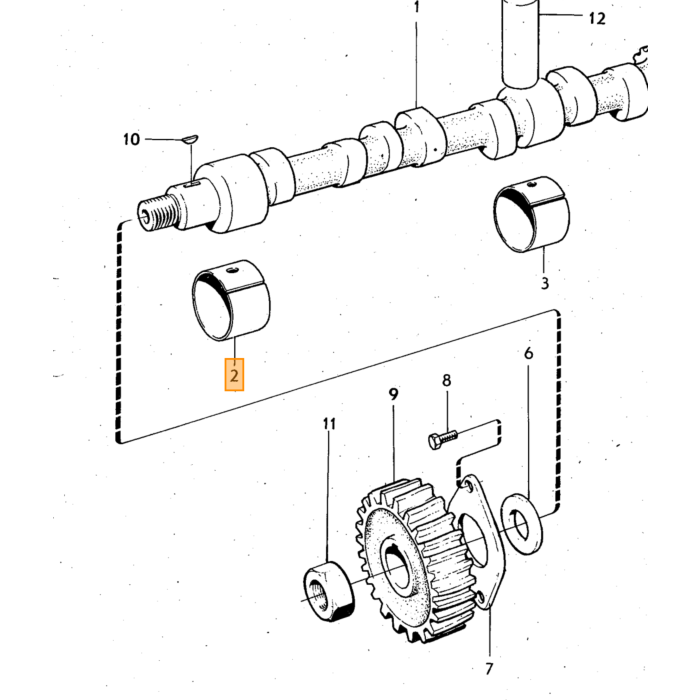 Volvo Bolt UNC 1/4 x 20mm gearkasse og andet koblingshus nederste bolt Volvo varenummer 940117