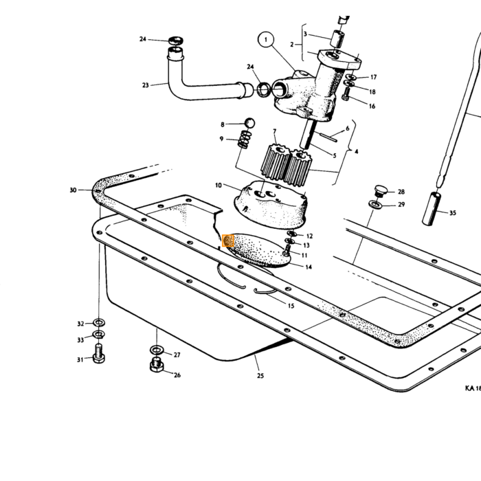 Volvo Bolt UNC 5/16 x 22 lang montering trykgruppe termostathus 102701 Volvo varenummer 940135