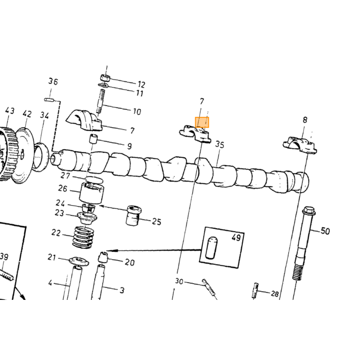 Volvo Fjederringsmanifold 5/16 manifold stk B18 B20 Volvo varenummer 941907