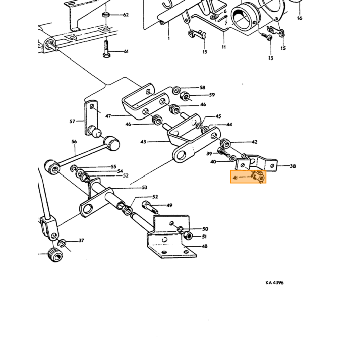 Volvo Bolt UNF 5/16-24 X 1 1-8 tommer 28,6 mm universalforbindelse Volvo varenummer 942267