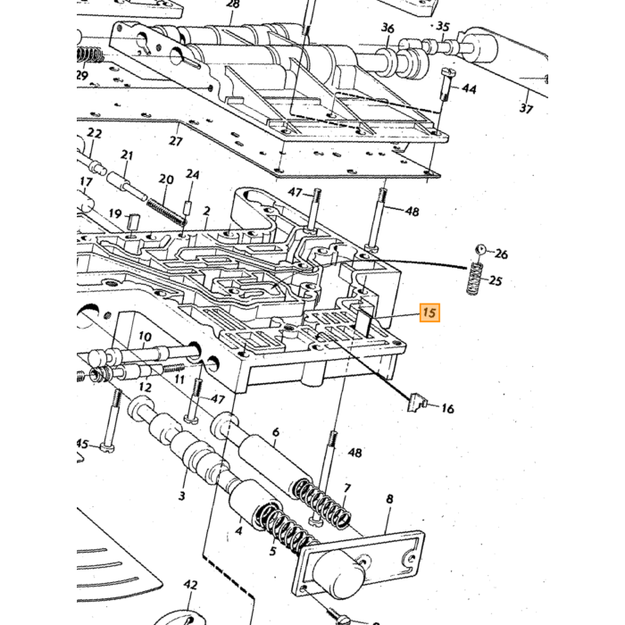 Volvo Bolt UNF 5/16-24 X 1 1-8 tommer 28,6 mm universalforbindelse Volvo varenummer 942267