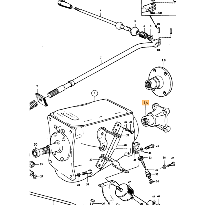Volvo Oliepakning gearkasse M400+410 udgangsaksel 52/39MM (946341) 164 C202 C303 Volvo varenummer 942350