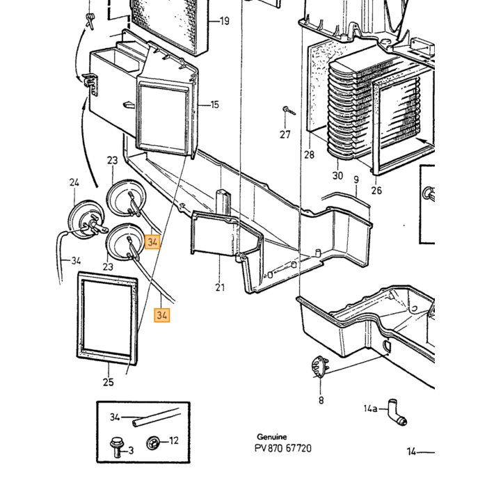 Volvo Vakuumslange 2,5 mm indv 6,5 mm udv pr. meter Volvo varenummer 943999
