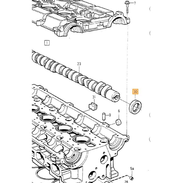Volvo Oliepakning knastaksel bag volvo 700-850-900 C70 -2005 S/V40 -2004 v70 -2000 xc90 2003+ se artikel 135150_B Volvo varenummer 9443310