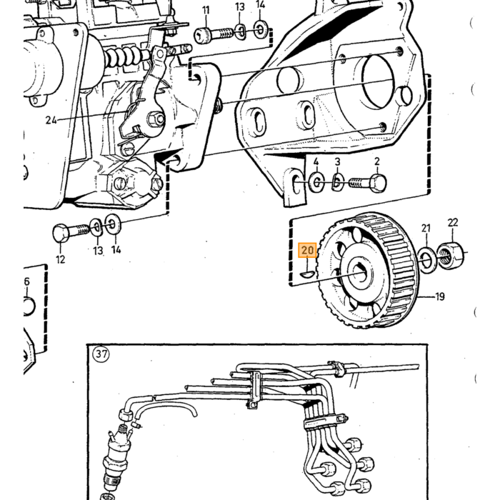 Volvo Nippel til brændstoffilter 1266229 240 260 740 940 960 S90 V90. Volvo varenummer 946239
