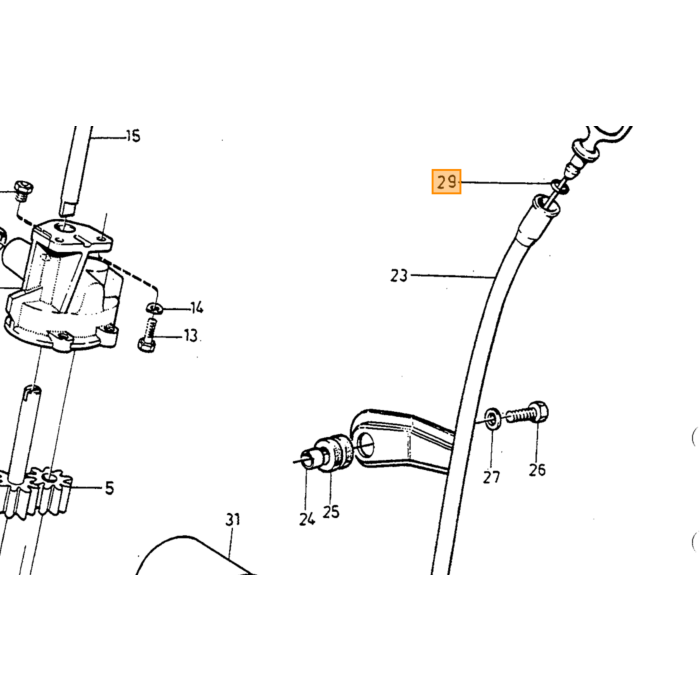 Volvo Gummiring oliepind B19+B21+B23+B230+B200 e gummiluftjusteringsskrue 240+740 karburatorversion Volvo varenummer 947114