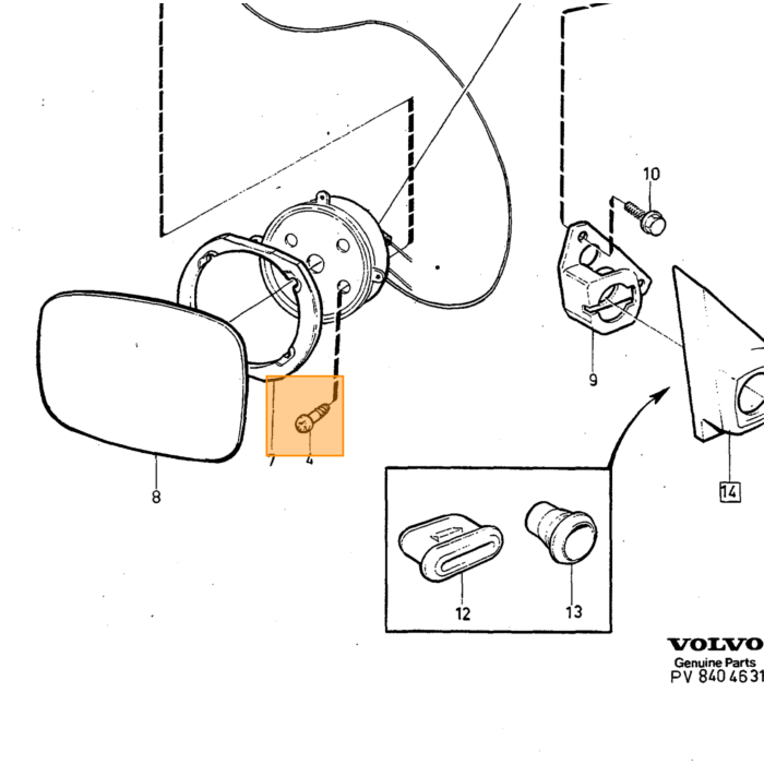 Volvo krydsskrue Volvo varenummer 949863