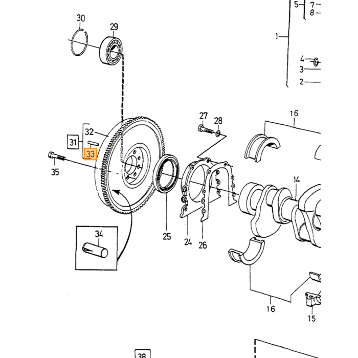 Volvo PIN Volvo varenr. 950543