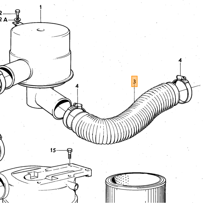 Volvo Bolt udstødningsmanifold udløbsside B4B+B16+B18+B20+B30 3/8 x 40 mm UNC Volvo varenummer 953259