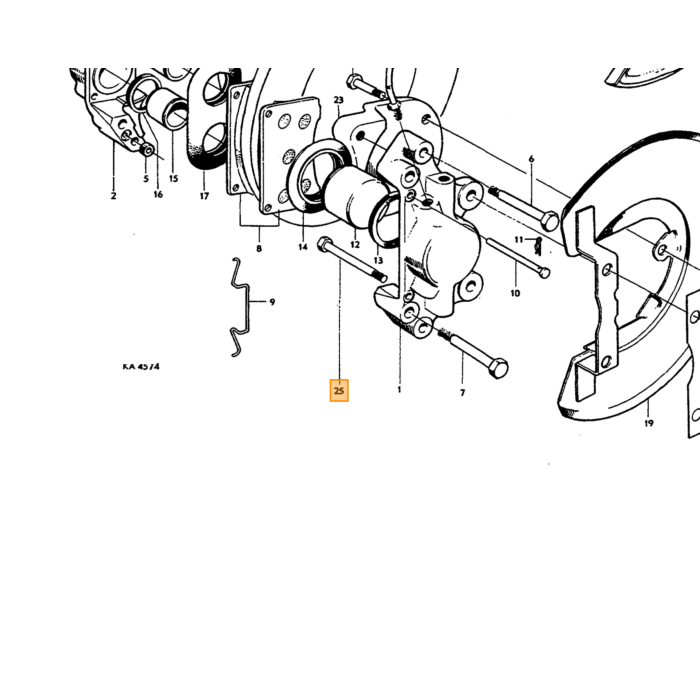 Volvo Bolt UNC 3/8 x 64mm Volvo varenummer 955539