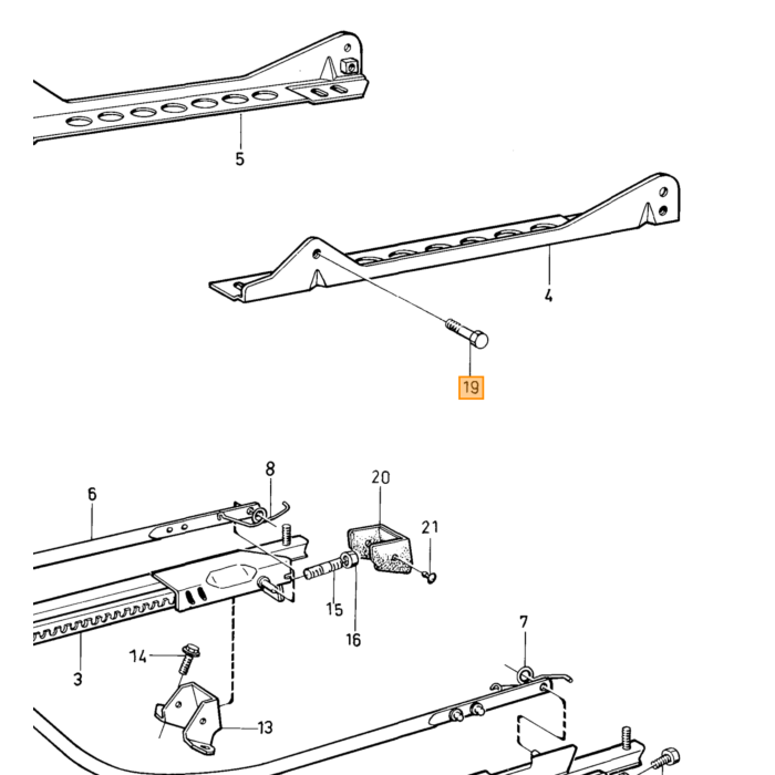 Volvo Bolt UNC 3/8 x 64mm Volvo varenummer 955539