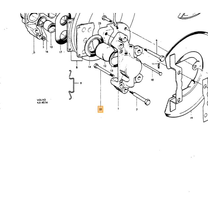 Volvo Bolt UNC 3/8 x 64mm Volvo varenummer 955539