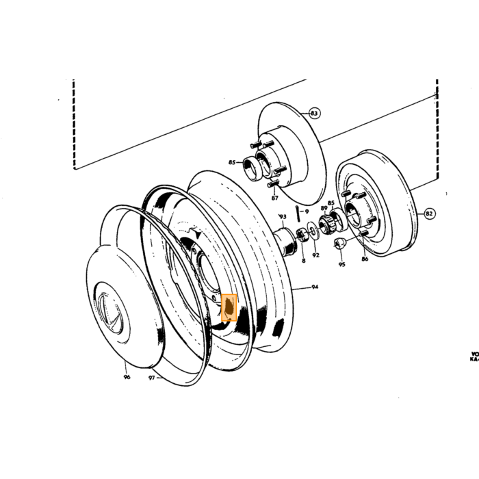Volvo Bolt foraksel Amazon Volvo varenummer 955559