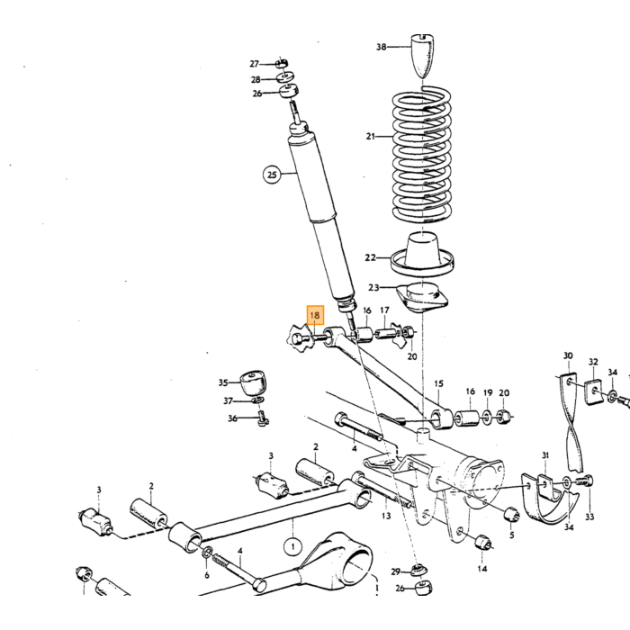 Volvo Bolt UNC 1/2 x 57 dynamo generator b18 b20 og panhard stang Volvo Amazon -1966 P1800 P1800ES Volvo varenummer 955565