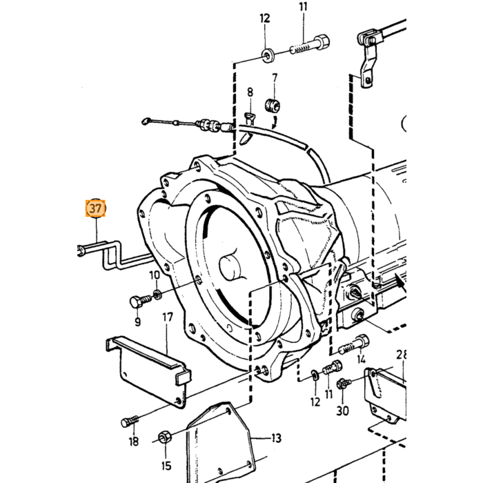 Volvo Sekskantskrue styretøj springbolt Volvo varenummer 955638