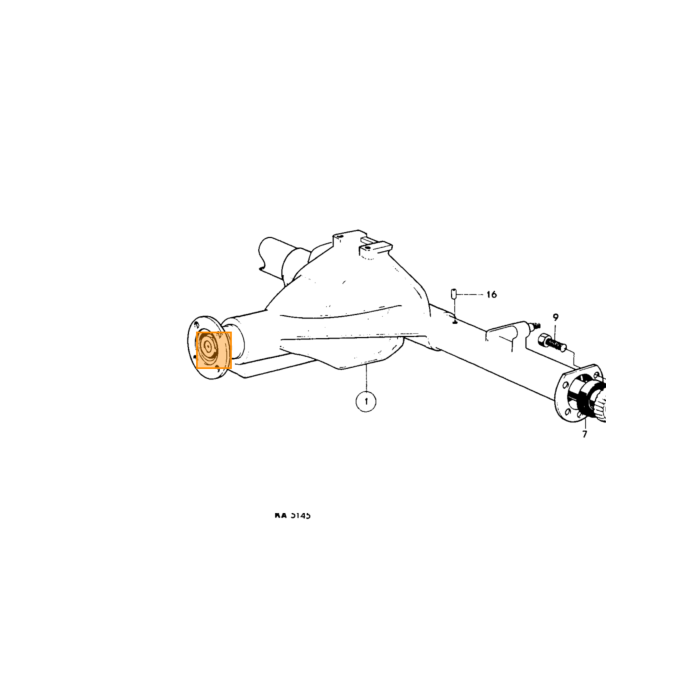Volvo Bolt UNF 3/8 x 32 Volvo varenr. 955676