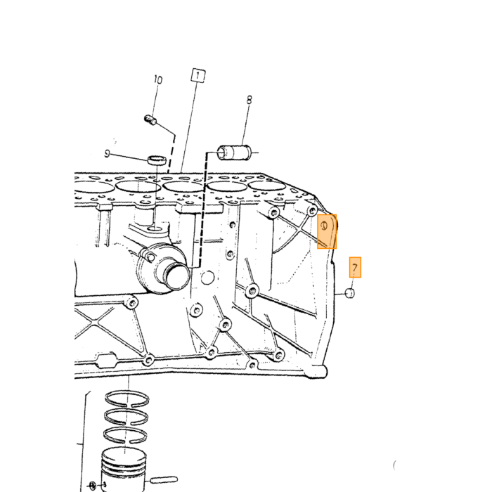 Volvo Revet manifold B4B+B16 +B18+B20 ea UNC 5/16+M8 ea Volvo varenr. 955894