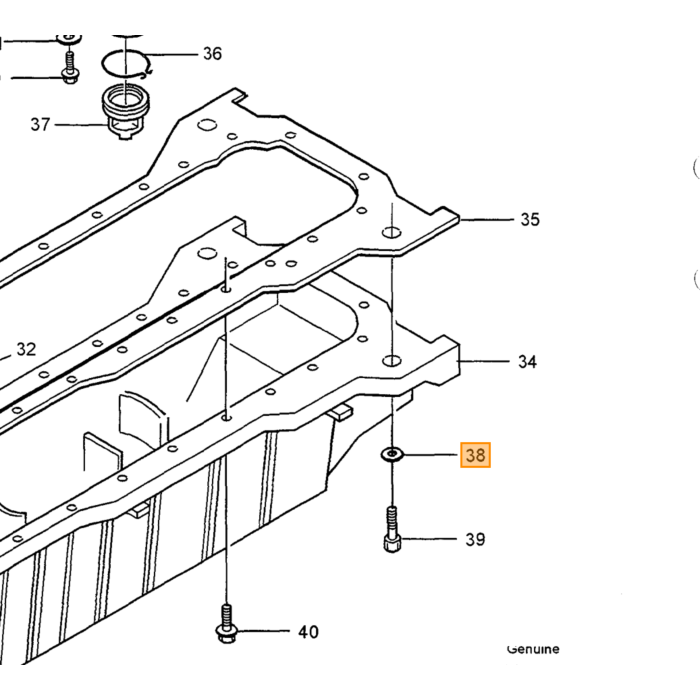 Volvo Revet manifold B4B+B16 +B18+B20 ea UNC 5/16+M8 ea Volvo varenr. 955894