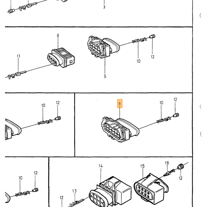 Volvo kabel TERMINAL Volvo varenr. 956946