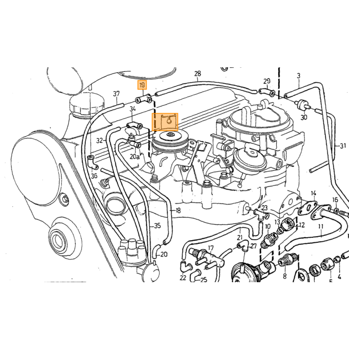Volvo sekskantmøtrik Volvo varenr. 957019