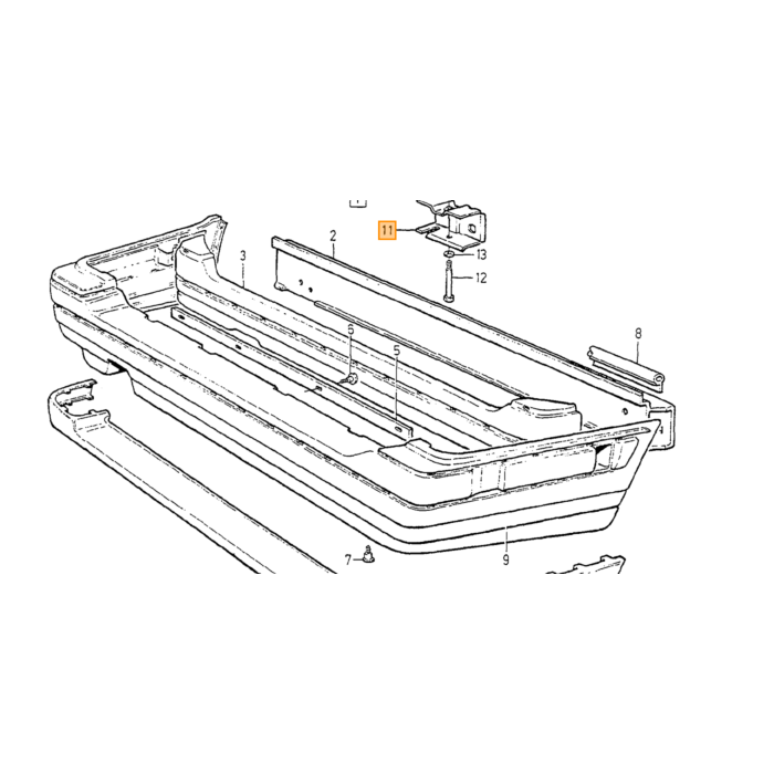 Volvo Bolt til 1272603+1273622 M12x1,75 982848 Volvo varenr. 965196