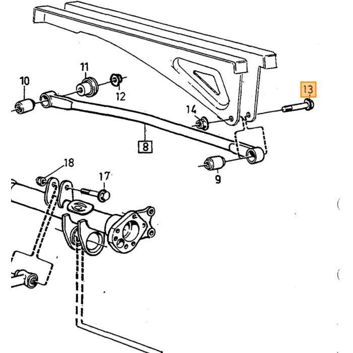 Volvo Bolt til 1272603+1273622 M12x1,75 982848 Volvo varenr. 965196