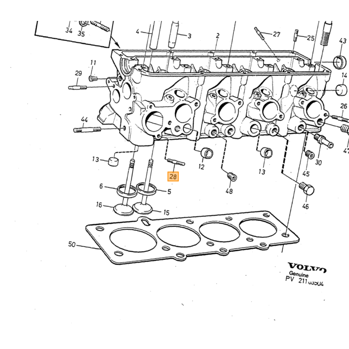 Volvo Stangsæt (komplet) til aluminiums bærearm Volvo 740 - 760 - 780 - 940 - 960 Volvo varenummer 971098