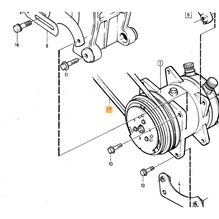 Volvo kilerem 12.5X913 967103 original Volvo 740+760. Volvo varenummer 973548