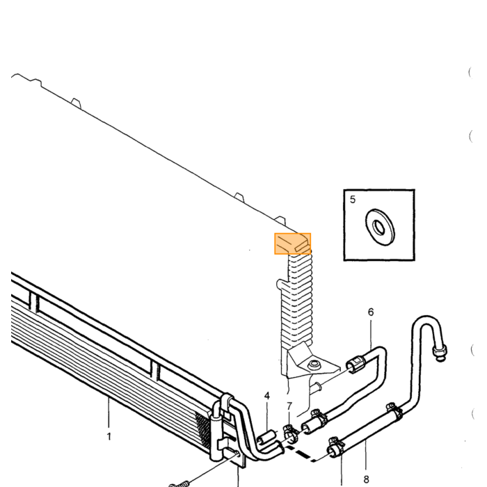Volvo Slangeklemme rustfrit stål 14mm-32mm 976584 Volvo varenummer 978173