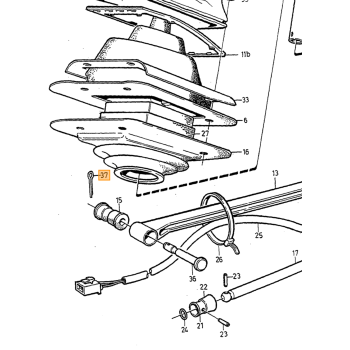 Volvo Split Pin Volvo varenr. 978992