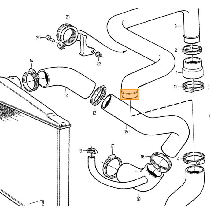 Volvo Bolt Vandpumpe Benzin Volvo 850 - 960 - S40 - V40 - V70 - S70 - C70 - XC70 - S80 - XC60 - V60 - C30 - V50 - XC90 985151 Volvo varenummer 979090