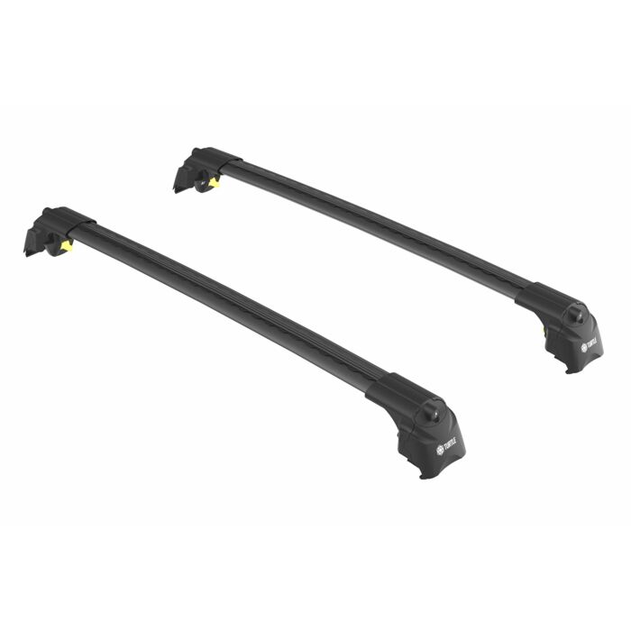 Dakdragers zwart voor aan roofrail/dakrail  Volvo V90  Cross Country max 75kg dakrail  wing vorm  voor weinig windgeruis