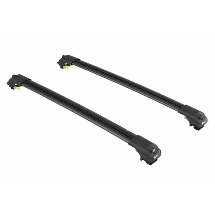 Dakdragers zwart voor aan roofrail/dakrail  Volvo XC90 2003-2014  max 75kg dakrail  wing vorm  voor weinig windgeruis