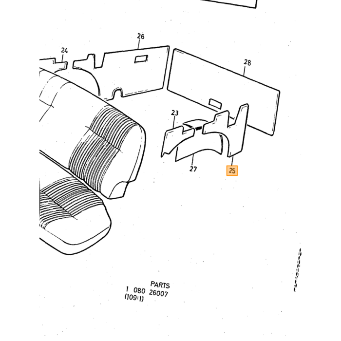 Volvo Forlygte 740+760 1989+ 940+960+S90 højre dobbeltreflektor 40x16,5cm 940 760 740 960 Volvo part no HL8253
