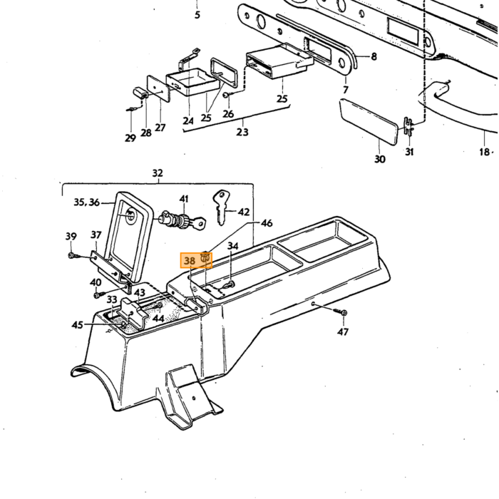 Paneel bediening P1800 E/ES, gebruikt panel 