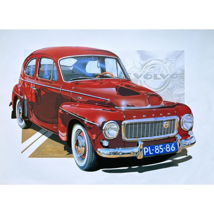 Volvo Poster PV airbrush PV544 retro poster  Volvo onderdeel nr posterpvair