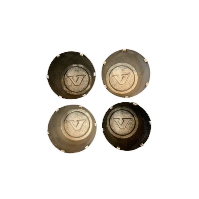 Volvo Navkapselsæt, Navkapsel, til Volvo 240+260, 70mm Metal for Rim 1229734 1229778 1229792 1359670, Volvo Part 1206278, Used
