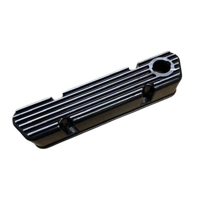 Klepdeksel B18+B20 aluminium zwart /chr