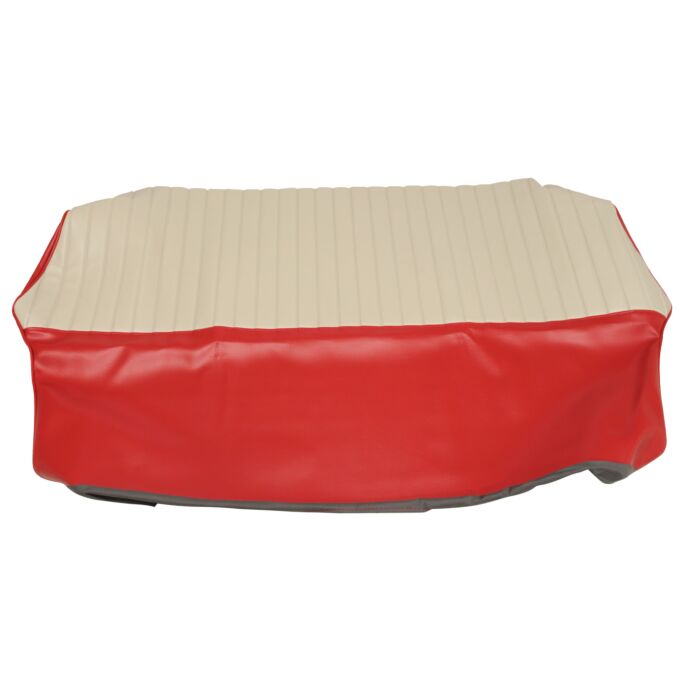 Bekleding PV544 achterbank hoes rug rood-beige vinyl 25-144 alt 1