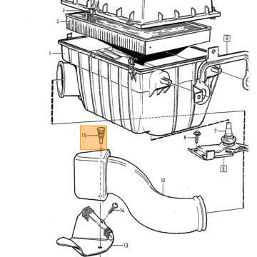 Spacer Hoes 240  260  740  760  780  940  940 SE  960 D24 diesel en benzine luchtfilter verbindingstuk