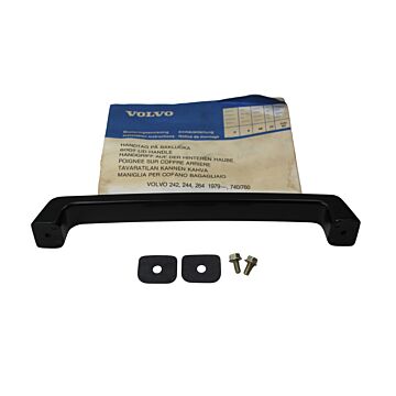 Handgreep achterklep koffer 240+260+740+760 sedan 4 drs zwart NOS