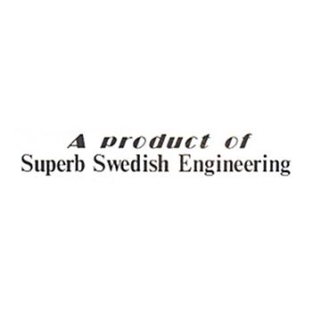 Sticker inch A product of superb Swedish engineeringinch wit/transparant
