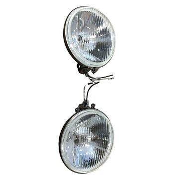 Verstralers gepolijst RVS doorsnede 15cm Lamp H3 12V/55 Watt