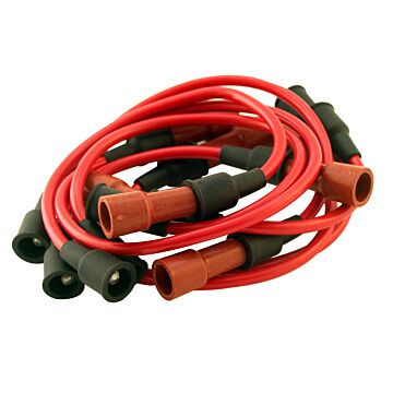 Bougiekabelset 164 B30A+E incl bobinekabel ROOD  silicon 275663 275659