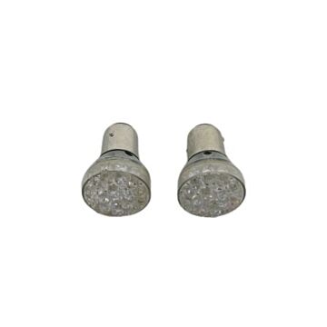 Lamp 12V LED BAY15D Rood (vervangt 21/5W) set 2 stuks rem en achterlicht