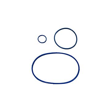 Remvacu�mpomp O-ringset - HD Viton Blauw (3 stuks) S80 V60 S60 V70 XC60 XC90