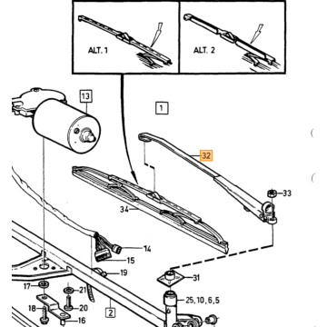 Ruitenwisser ARM 740 940 960 v90 S90